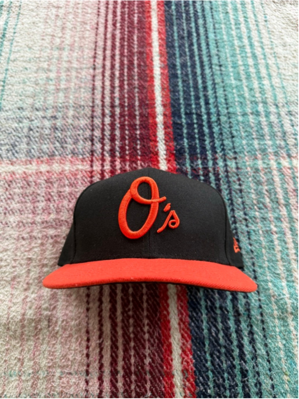 Men's New Era Baltimore Orioles Black Orange Baseball Cap 7 1/2